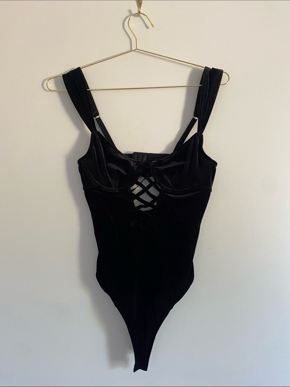 NWOT Velvet Bodysuit
